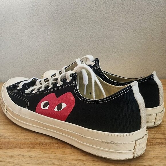 Converse CDG PLAY Chuck 70 Shoes Mens Size 12 Black Low Top Canvas 150206C main image 12